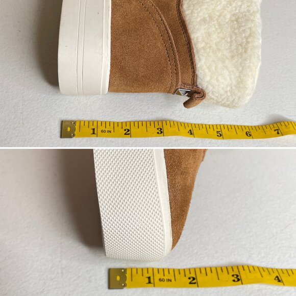 Marc Fisher Darlen Leather Platform Ankle Boots Size 7.5 - Picture 15 of 16